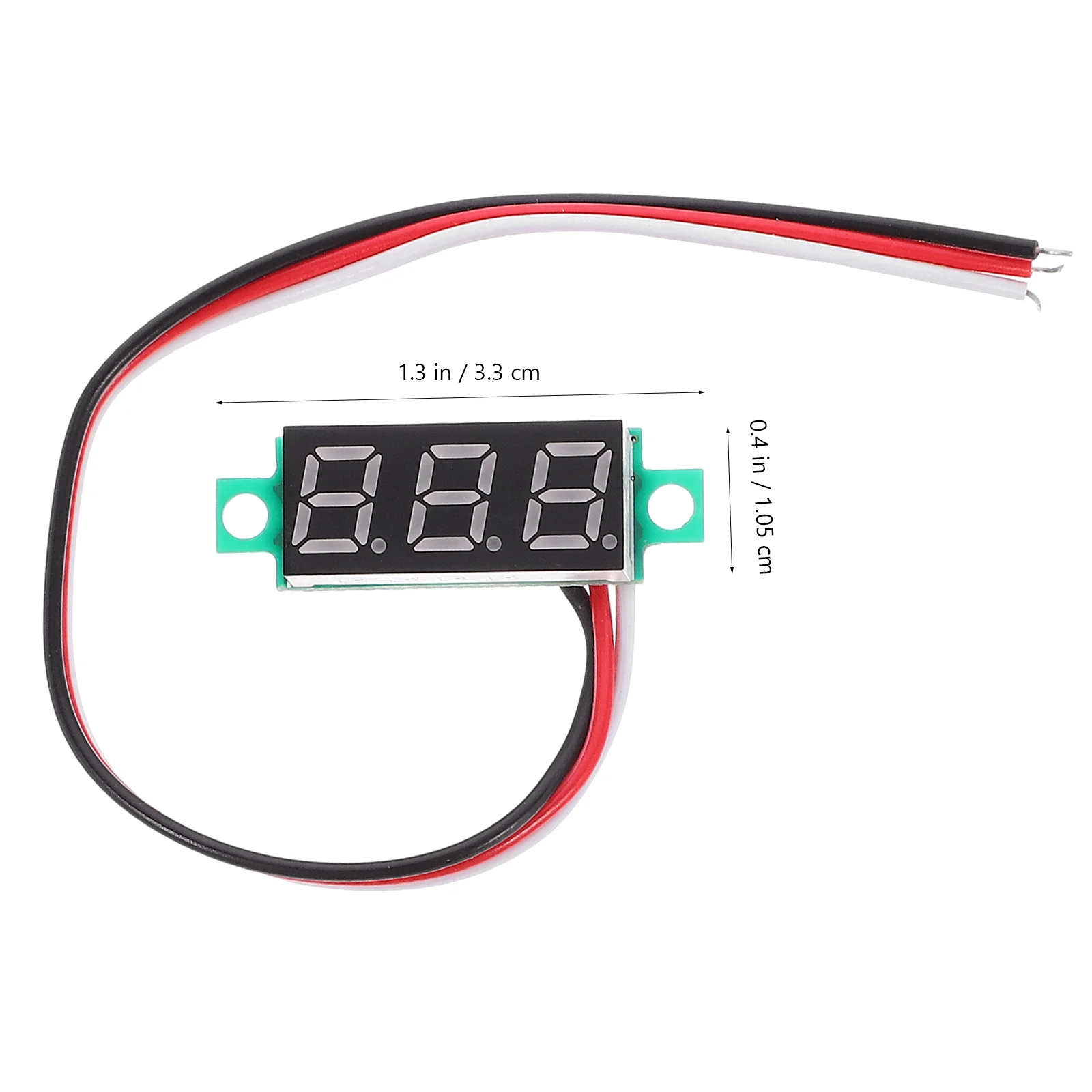 Accurate Micro LED Digital Voltmeter Board Module DC4-30V 0-10A Voltmeter Monitor Voltmeter Display Panel Meter (White Letter)