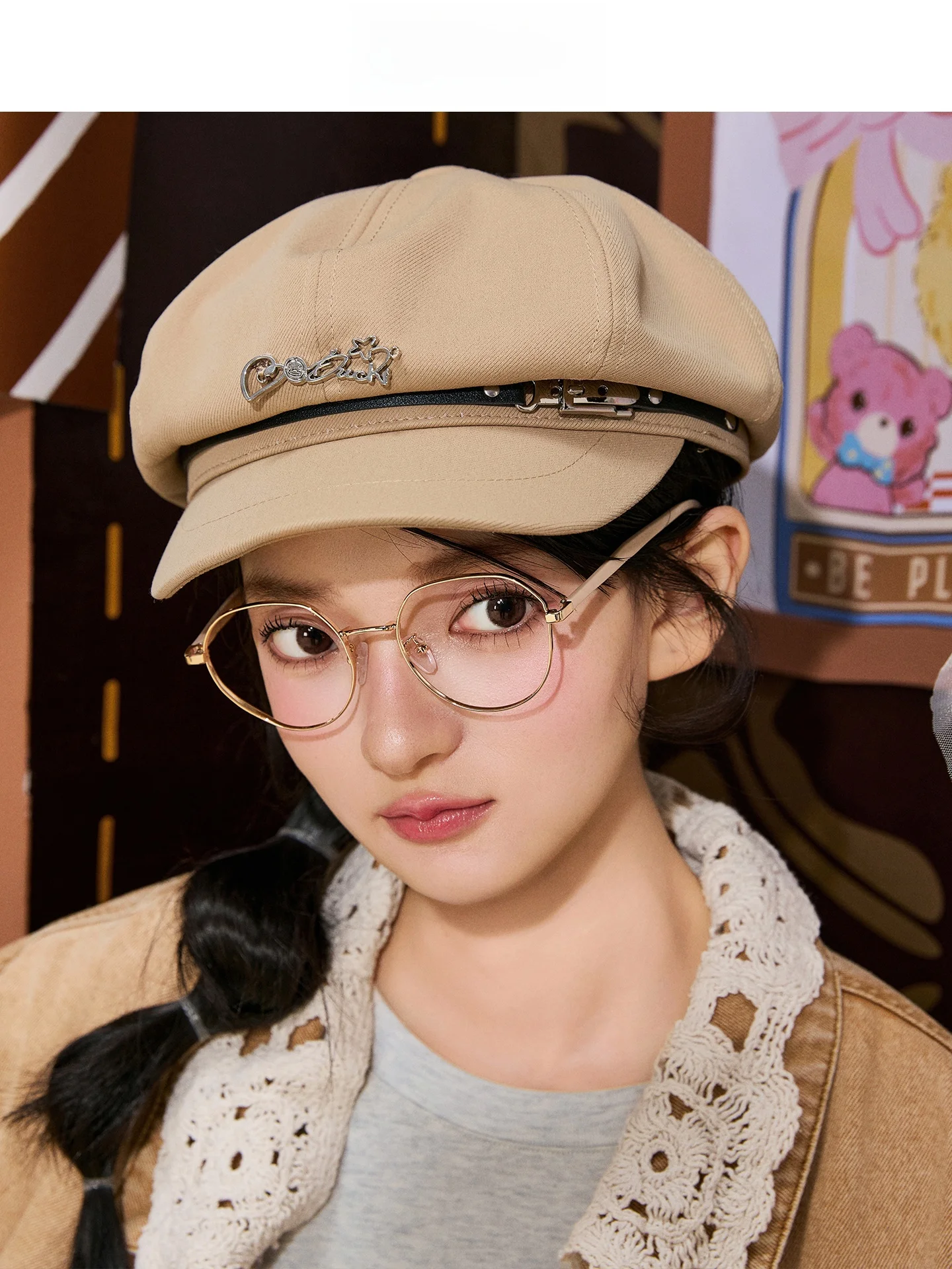 bdu-octagonal-beret-hat-artistic-design-sensation-retro-sle-autumn-new-arrival-faionable-accory-by-light-academy