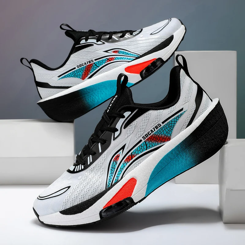 

Carbon Plate Shock-Absorbing,Rebound & Breathable Racing Shoes Students' Mesh Sports Shoes,Lightweight Air-Cushion Running Shoes