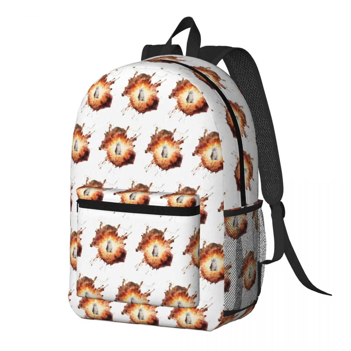 

Nuclear Explosion Cat Meme Print Backpack Daypack Large Capacity Boys Girls BookBag School Bag Shoulder Bags for Men Women