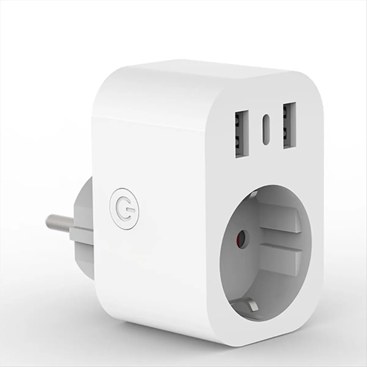 【Socket】 Tuya Smart Plug European German Standard Voice-Controlled Wi-Fi Socket Timer Remote Control Monitor EU Plug