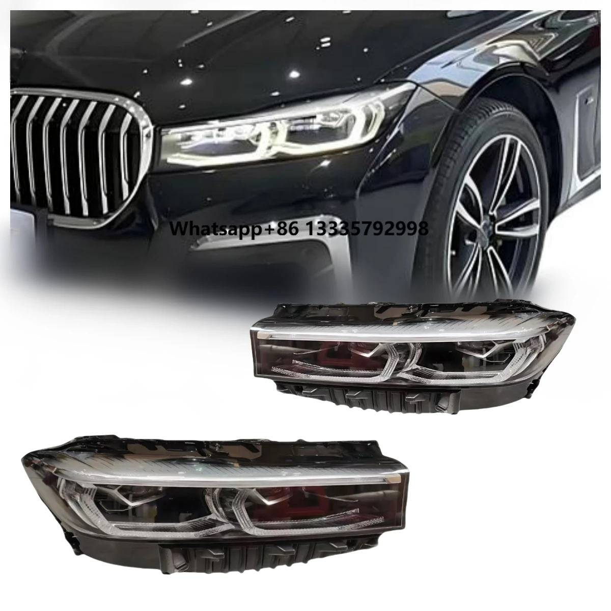 

For BMW 7 Series G11G12 Laser Headlight 6000k Color Temperature DRL Signal LED Projection Lens 2020-2022 7 Series 730Li 740Li