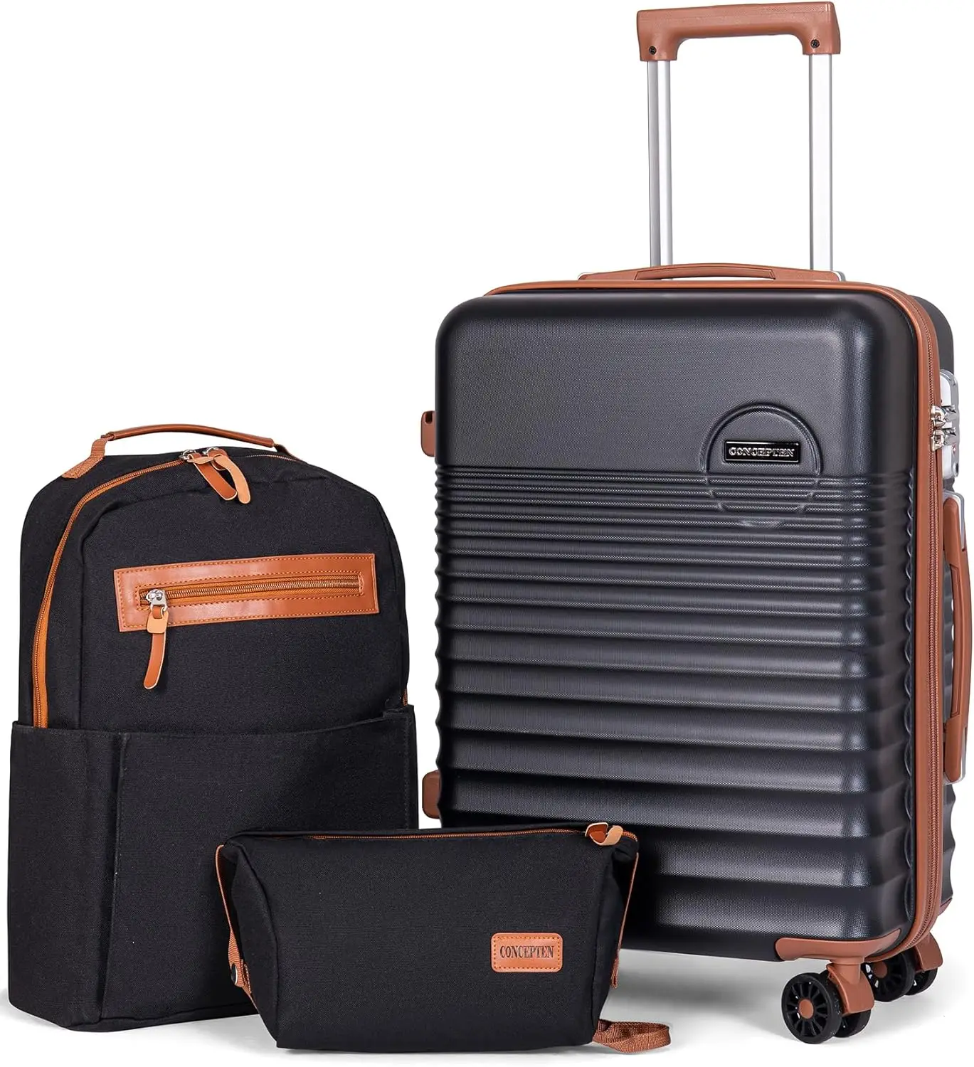 

20-Inch Airline Approved Hard Shell Carry On Luggage with Wheels, ABS Lightweight Suitcase and TSA Lock