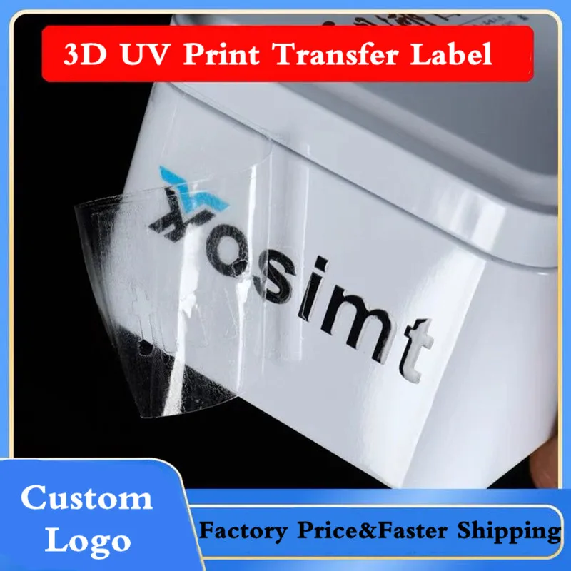 Custom Transfer 3D Stickers, UV Color Decal, Personalized Brand Logo, Name Letters Image, Holographic Selfadhesive, Waterproof