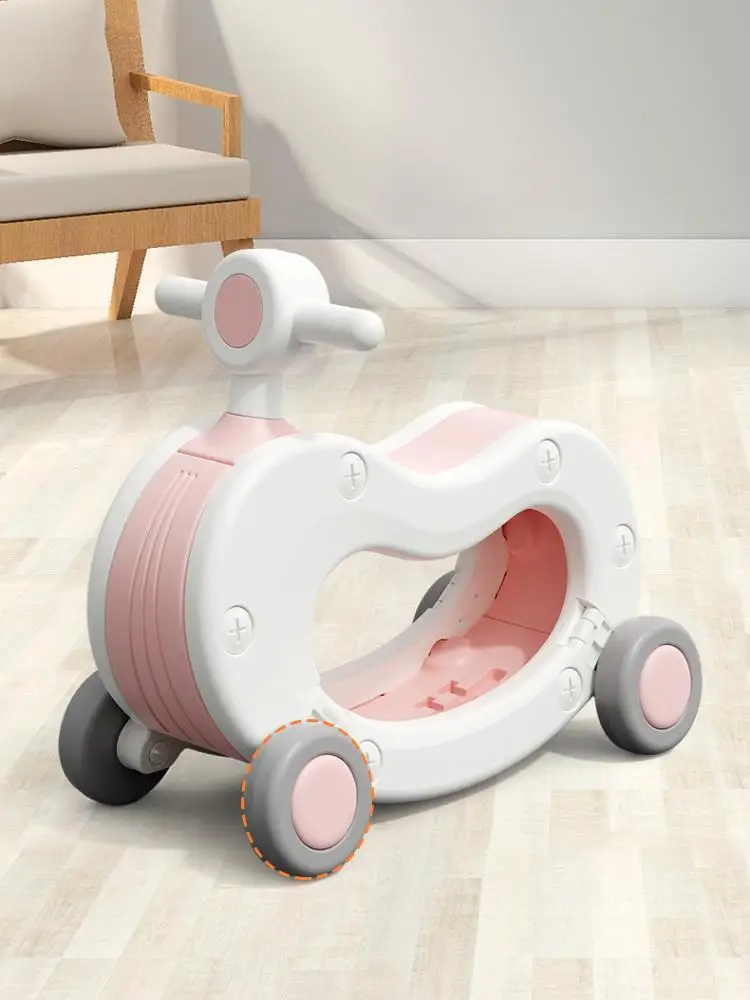 Coche de paseo 2 en 1, coche mecedora para niños, andador para bebés, paseos y rocas interiores al aire libre, coches para niños pequeños, juguetes, regalos para niños