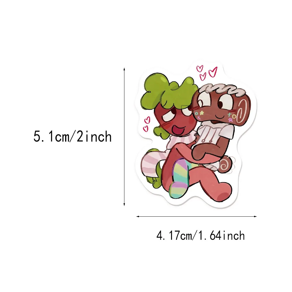 54 قطعة من ملصقات الرسوم المتحركة Dandys World لتزيين لوح التزلج المقاوم للماء والكمبيوتر المحمول والأمتعة والكمبيوتر المحمول والثلاجة #4