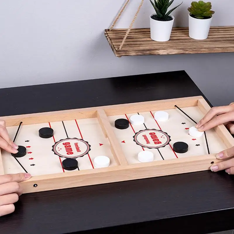 

Sling Puck Game Table Hockey Paced Sling Board Party Winner Desktop Battle Game Fast Sling Puck Board Game Toys For Children