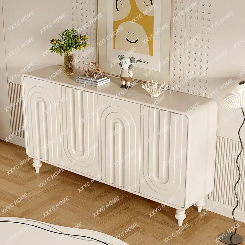 

Cream Style Shoe Cabinet Household Light Luxury Entrance Cabinet Living Room Side Cabinet Simple Modern Bedroom Storage Cabinet