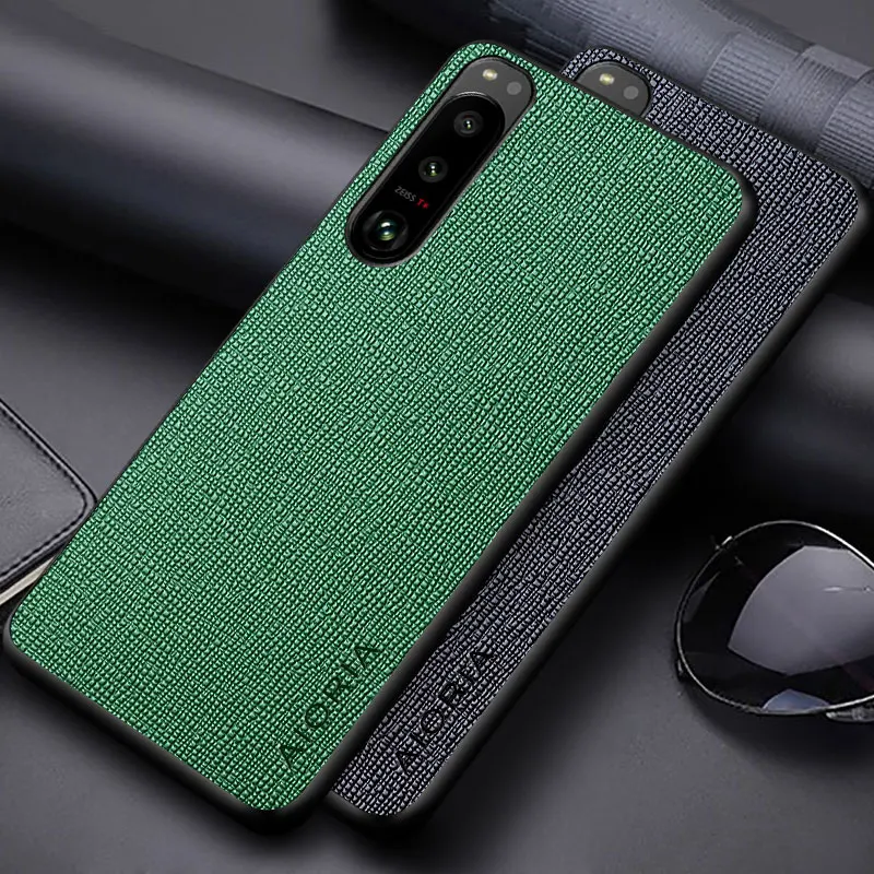 Case for  Sony Xperia 1 10 5 iii coque concise and Dirt resistant PU leather soft hard phone cover for Sony Xperia 10 iii  case