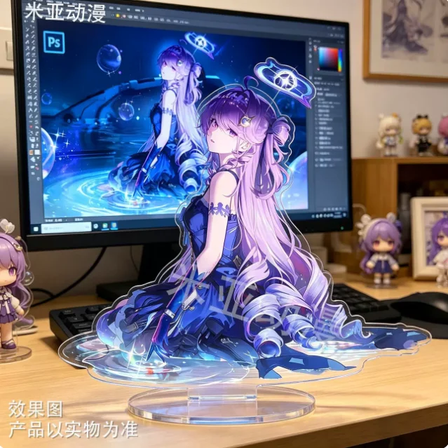 Japanese Anime Wuthering Waves Denia Acrylic Double-Sided Stand Figure Model Plate Cosplay Collection Desktop Decor Gifts