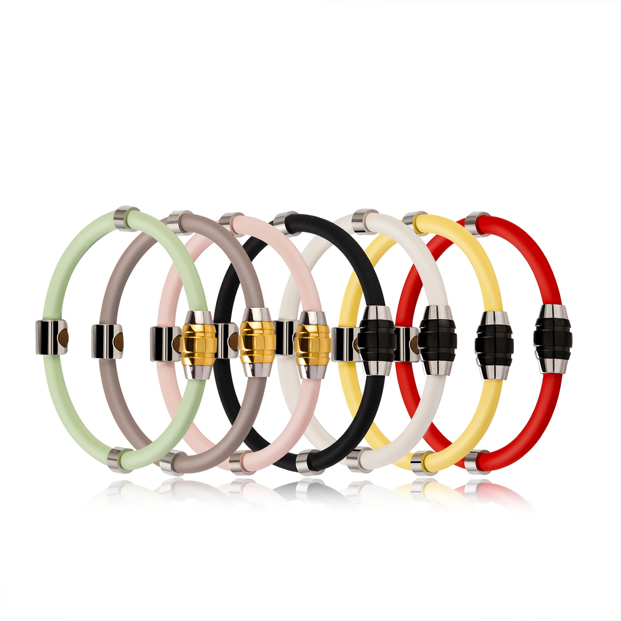 Fabrik-Direktversorgung, antistatisches Negativ-Ionen-Silikon-Armband, negative Ionen, Energie, Paar-Zubehör, individuelles Armband