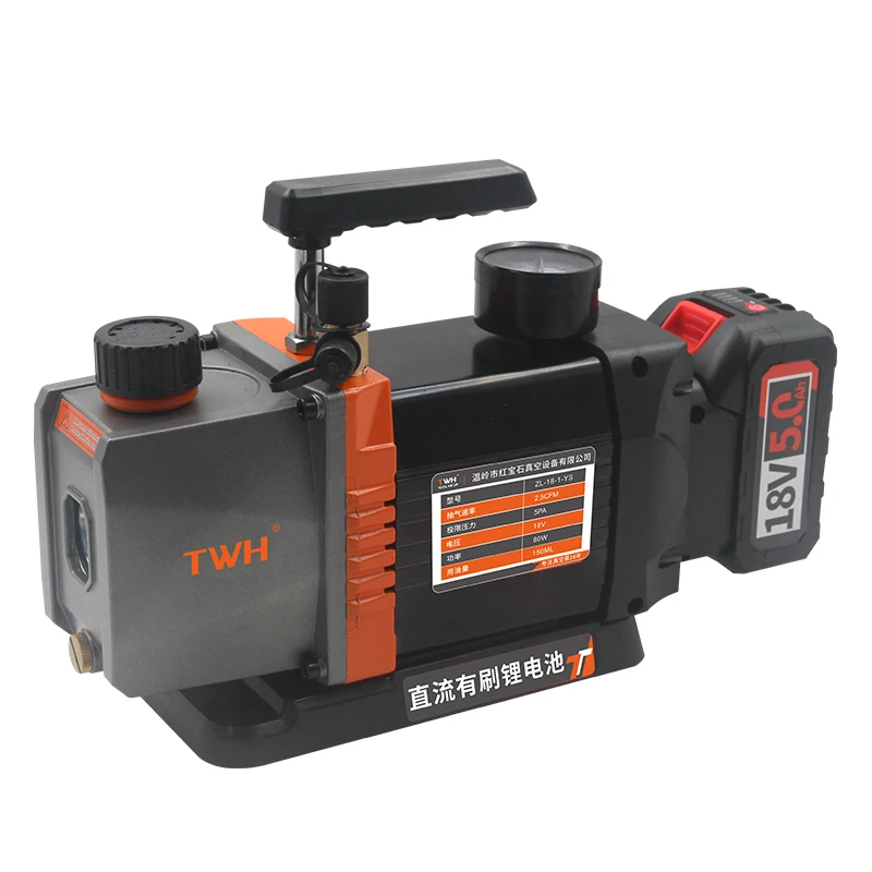 18V Cordless Vacuum Pump 2CFM - Portable Air Extractor for HVAC Refrigeration & AC