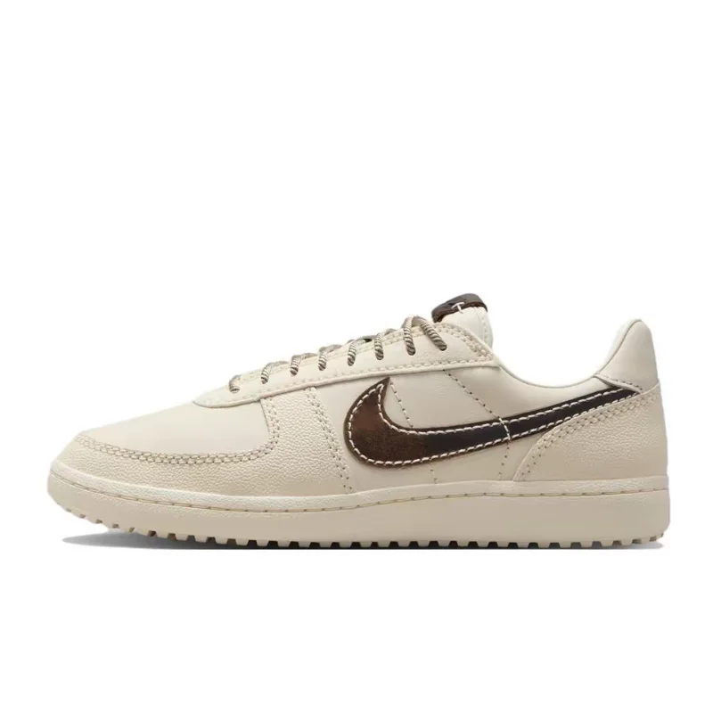 Nike FieldGeneral Retro College-Inspired Premium Thin Low-Top Casual Sneakers Unisex Style Beige IH7331-020