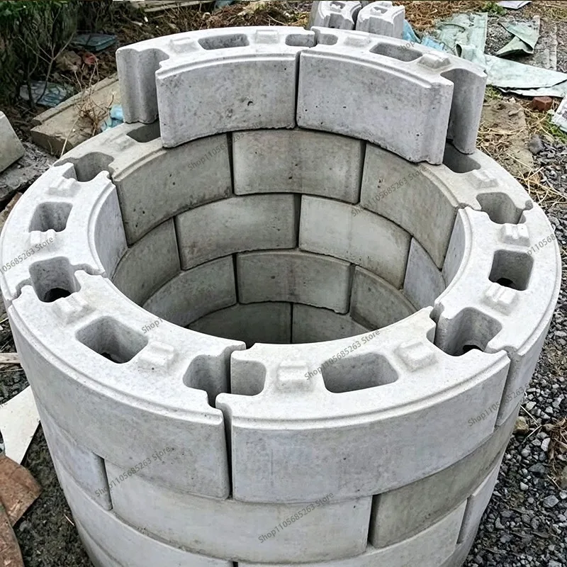 Round mold root controller brick launching shaft wall concrete block barrier