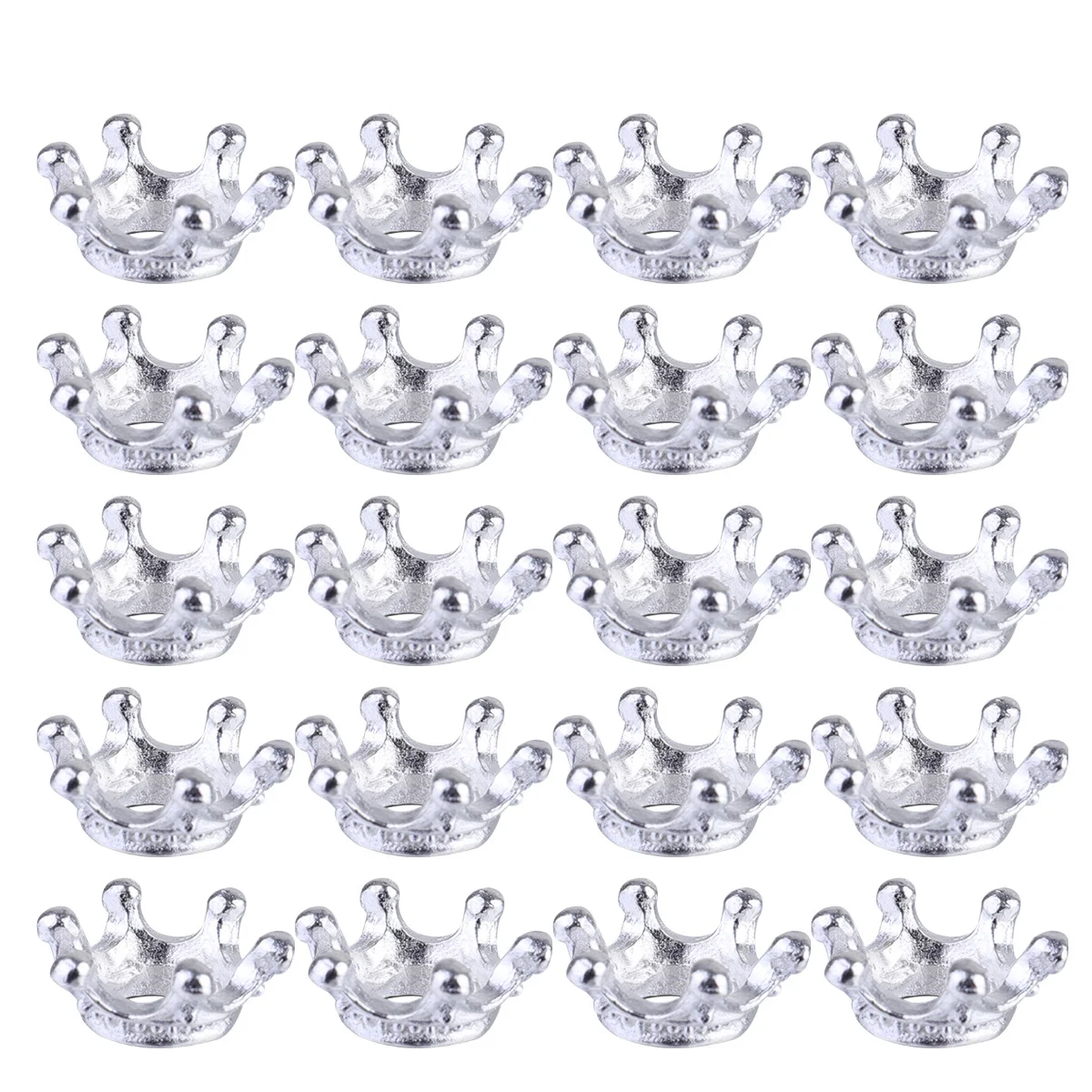 

5 pcs Mini Crown Diy Accessories Alloy Handmade Pendant For Jewelry Headdress Jewelry Making Supply Silver