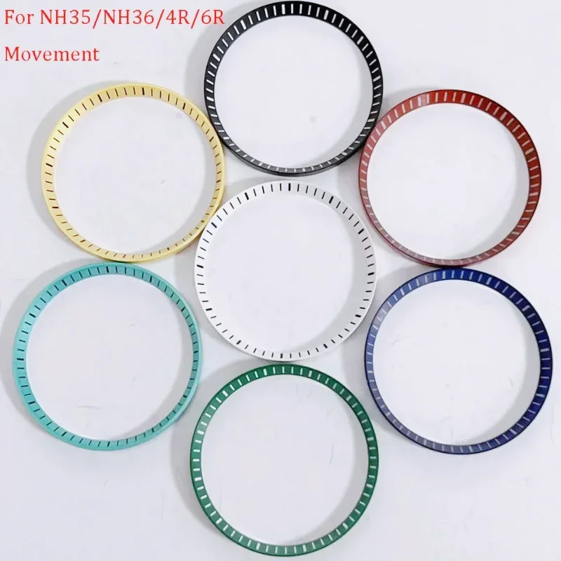 31,2 mm Uhr Innenkreis Kupfer Uhr Kapitelring geeignet für NH35/36/4R/6R Uhrwerk passend für SKX007/SKX009/New SROD