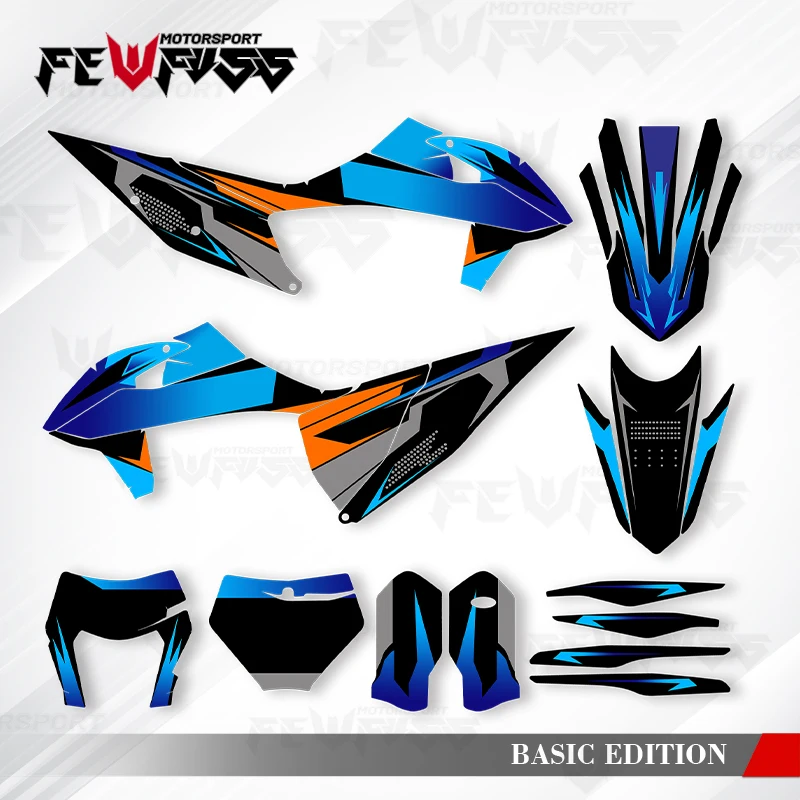 

Fewfuss Graphics Decals Stickers Motorcycle Background Custom For KTM SX SXF XC XCF 2019-2022 EXC EXCF XCW 2020-2023 009
