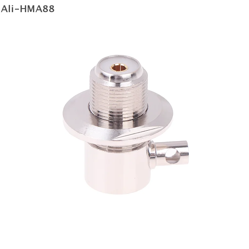 

1pcs Connector UHF SO239 Female Jack Nut Bulkhead Crimp RG58 RG142 LMR195 Right Angle RF Coaxial Wire Terminals