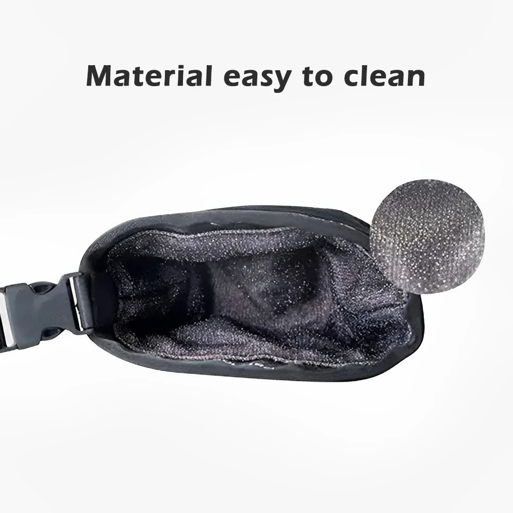 Golf Cleaning Bag Waterproof Liner Detachable Clip Gifts Easy To Carry Club Black Lightweight Compact Microfiber Cloth Portable