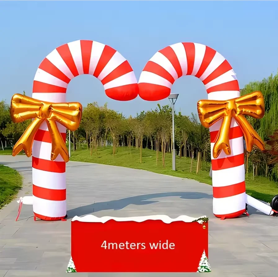 Arco gonfiabile gigante per caramelle/loccoli Arco d'ingresso per soffiaggio d'aria con ghiacciolo Principessa Decorazioni per feste per bambini Puntelli pubblicitari per eventi