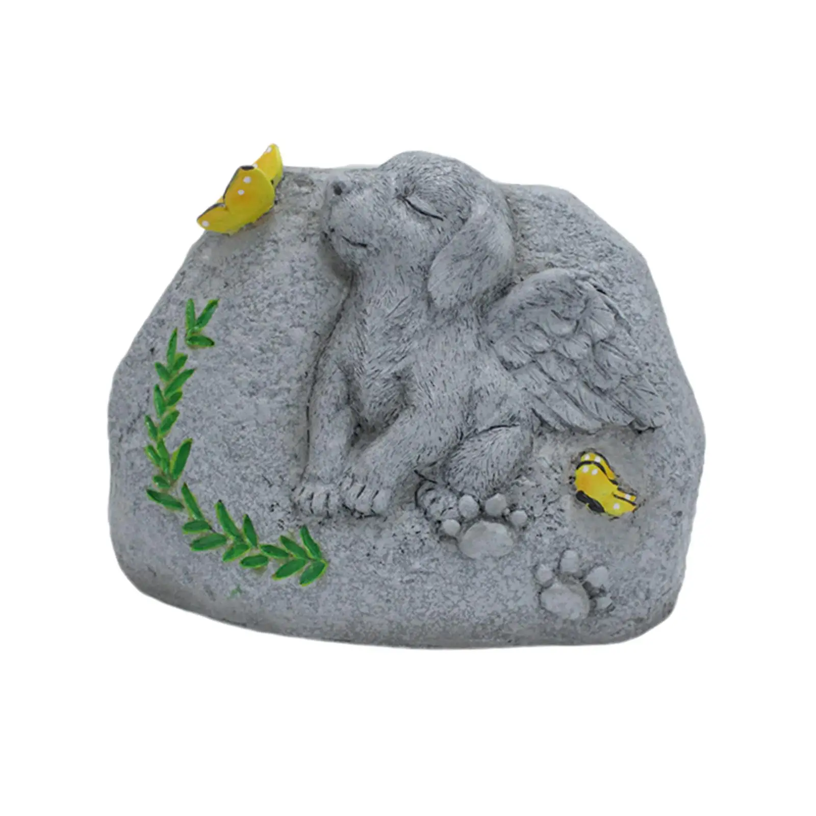 Memorial Stone for Dog Resin Crafts Final Resting Peace Memorial Gift Flower Pot for Dog Lovers Patio Outdoor Outside Backyard
