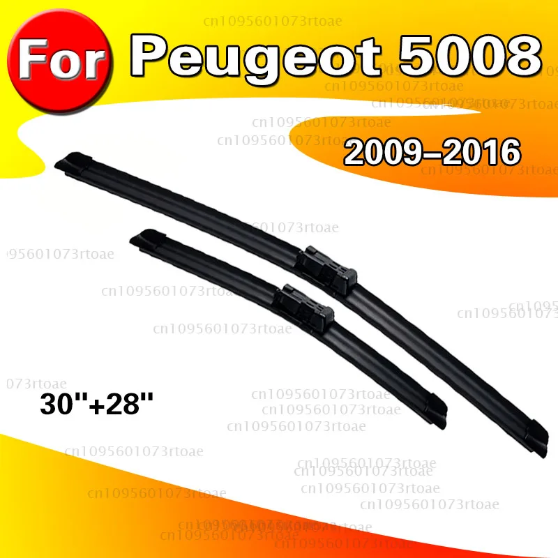 Wiper LHD Front Wiper Blades Set For Peugeot 5008 T87 2009 - 2016 Windshield Windscreen Window Brushes 30
