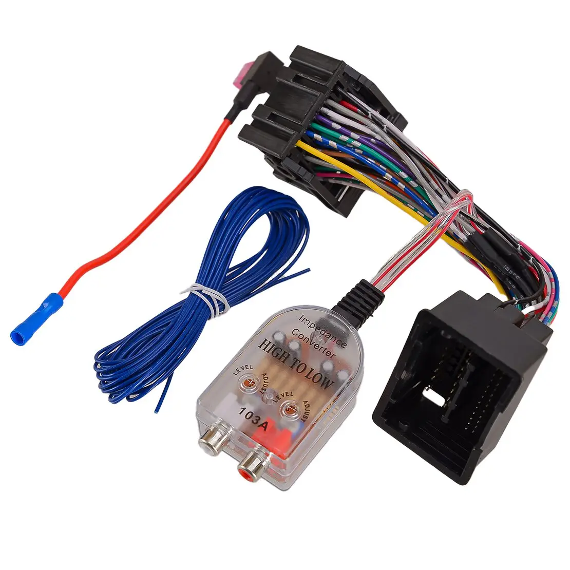Radio Add Amp Subwoofer Amplifier Adapter Plug Wire Harness 71-2106 Fit for Buick Chevrolet Camaro Cruze Equinox Express GMC