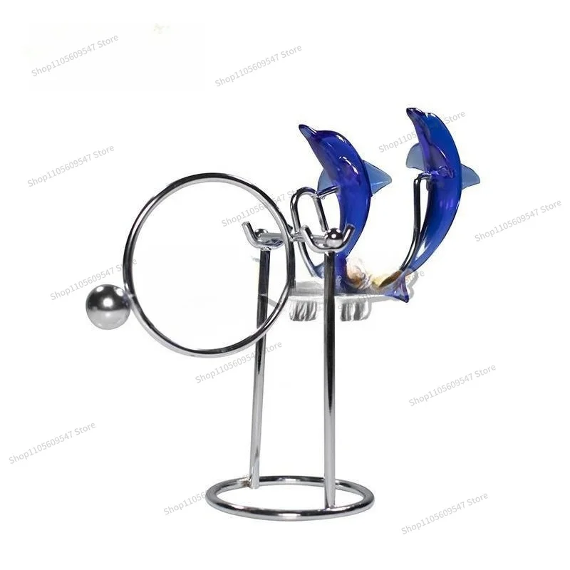 FOR Creative Swing Doll Balance Can't Fail Small Iron Man Tumbler Dynamic Rotating Metal Tabletop Ornament