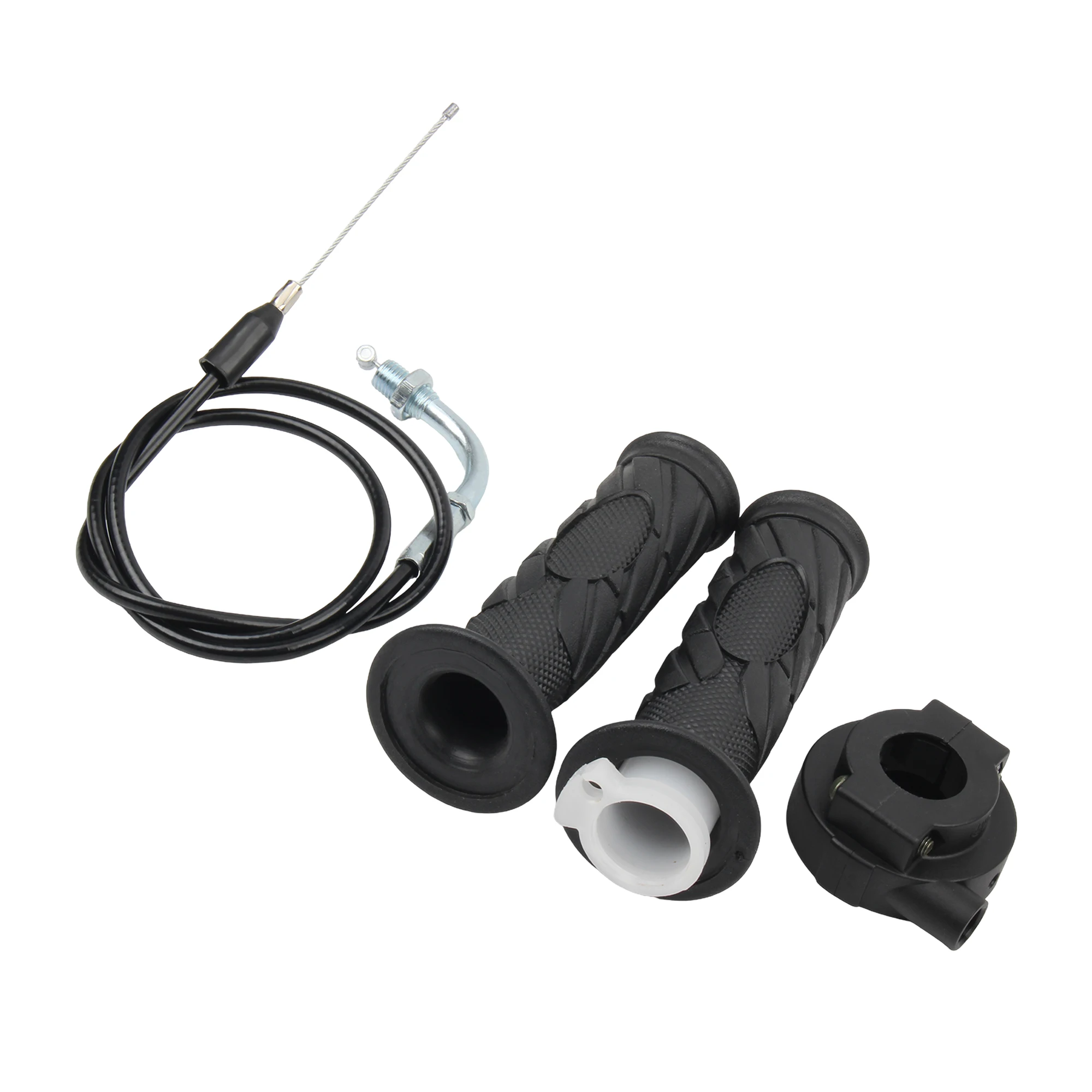 AliExpress PowerMotor 22mm Universal Motorcycle 7/8" Throttle Twist Grip Set With Throttle Cable For GY6 50cc-150cc ATV Dirt Bike Motocross Scooter