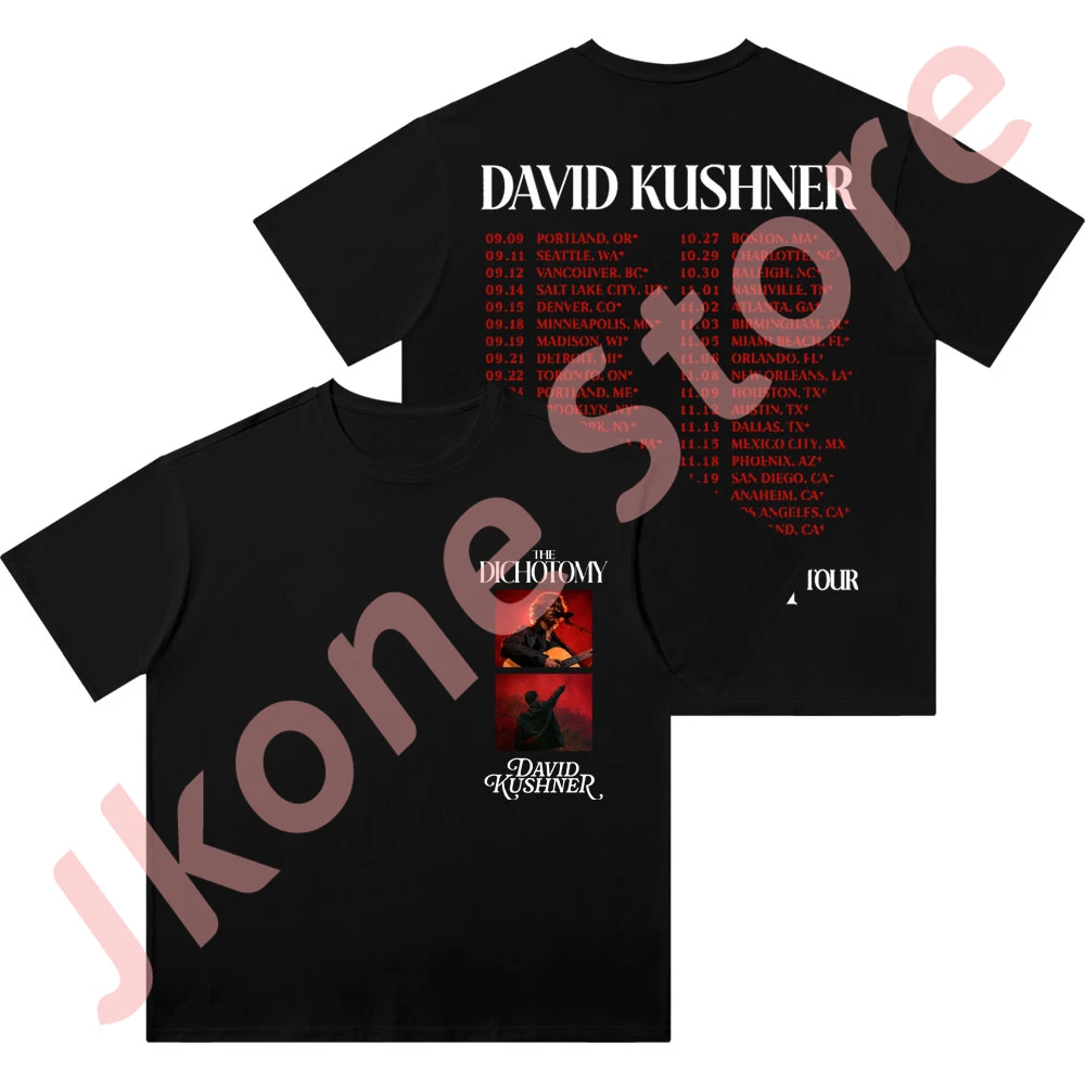 David Kushner The Dichotomy Tour Merch Cotton Tee Cosplay Women Men Fashion Streetwear Short Sleeve T-Shirts