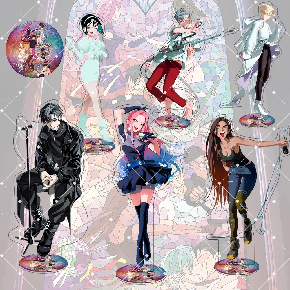 Anime Alien Stage 15CM Acrylic Stand keychain Till Ivan Luka Sua Mizi Hyuna desktop decoration room decor fans collection gift