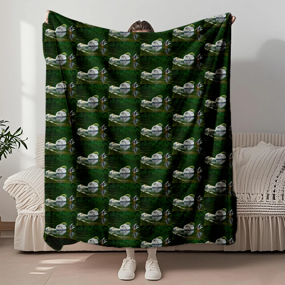 

Cozy Flannel Soft Blanket Just Cleaning Myself European Classical Throw Blanket Bedsheet Featuring Anti-pilling No-shedding