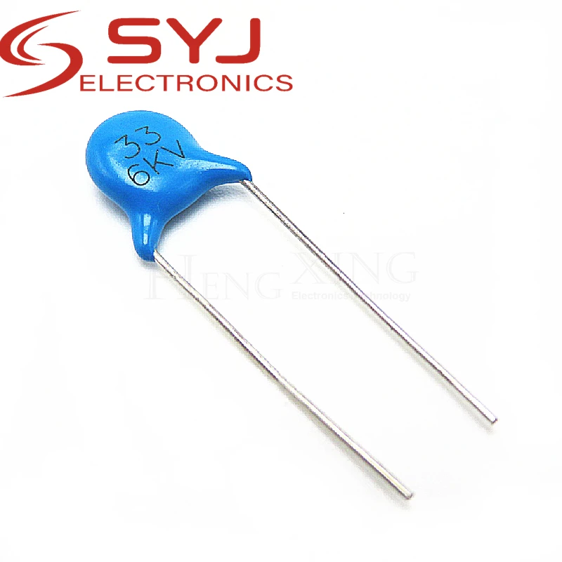 Capacitor cerâmico importado de alta tensão, LCD TV Backlight Board, 6KV33J, 6KV33P, 6KV33, 10 Pcs