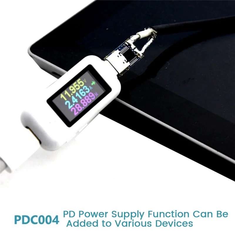1 PCS PDC004-PD Decoy โมดูล PD23.0 ถึง DC DC Trigger สาย QC4 Charger Type-C (12V)