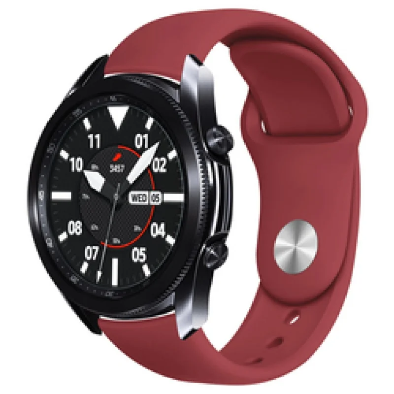 Silicone Wrist Band For Samsung Galaxy Watch Active 2 44mm Accessory Colorful Rubber Strap Smart Mens 20mm