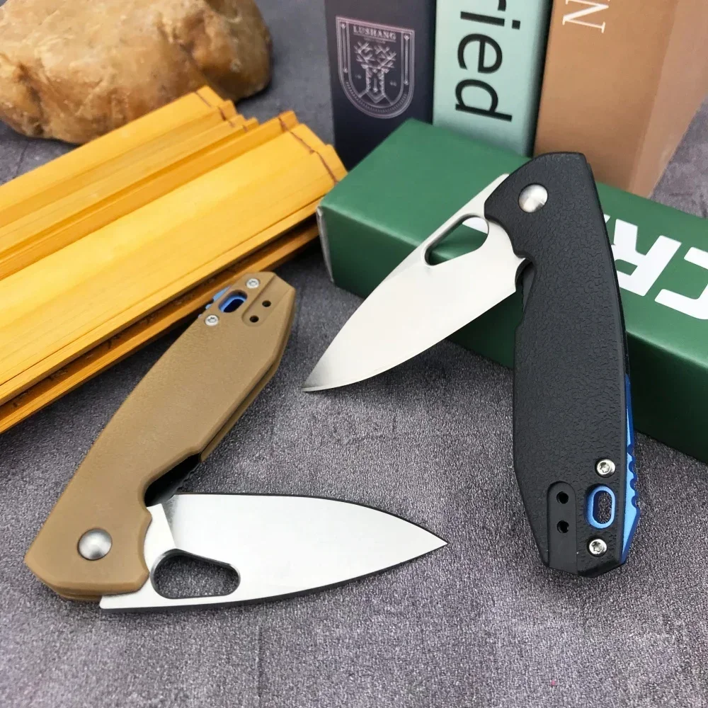 

High Quality 5390 Folding Knife 8Cr13Mov Blade G10 Handle EDC Camping Survival Tools Portable Outdoor Hunting Defense Knives