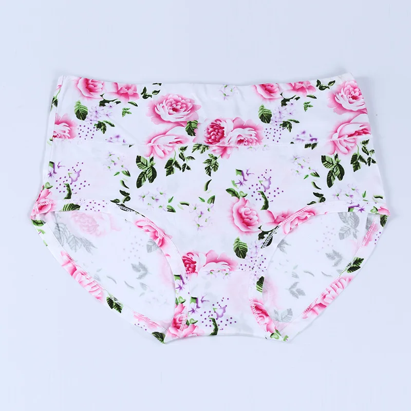 Women\'s Panties Plus Size Cotton Underwear Briefs Girls Sexy Lingeries for Ladies Seamless Underpants Floral Intimates 4XL-12XL