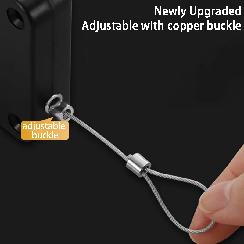 Cierrapuertas con Sensor automático, soporte de Tope de puerta de superficie ajustable sin perforaciones para el hogar, cierre automático de puertas, 2 generaciones