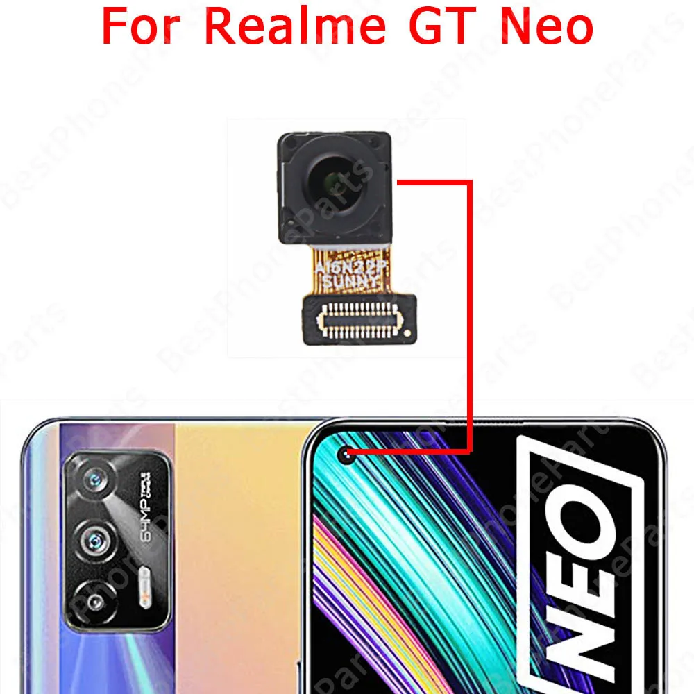 Camera For Realme GT Neo 3 3T Neo2 2 Neo3 Neo3T Selfie Backside Big Back View Front Rear Camera Module Repair Replacement