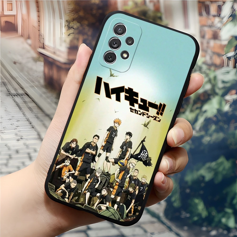 Haikyu Phone Case for Samsung Galaxy S24 S23 S22 S20 S21 Ultra Fe Plus M54 A34 A54 A24 A52 A53 Coque