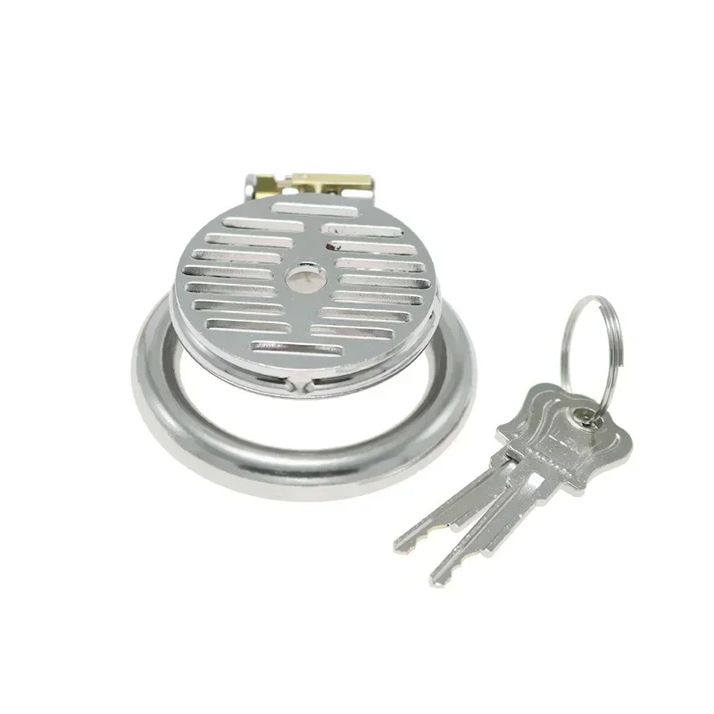 قفل العفة المعدنية المثيرة عبودية العفة جهاز قسطرة الإحليل موسع الجنس لعب الذكور كيس الصفن عبودية قفص القضيب قفل القضيب