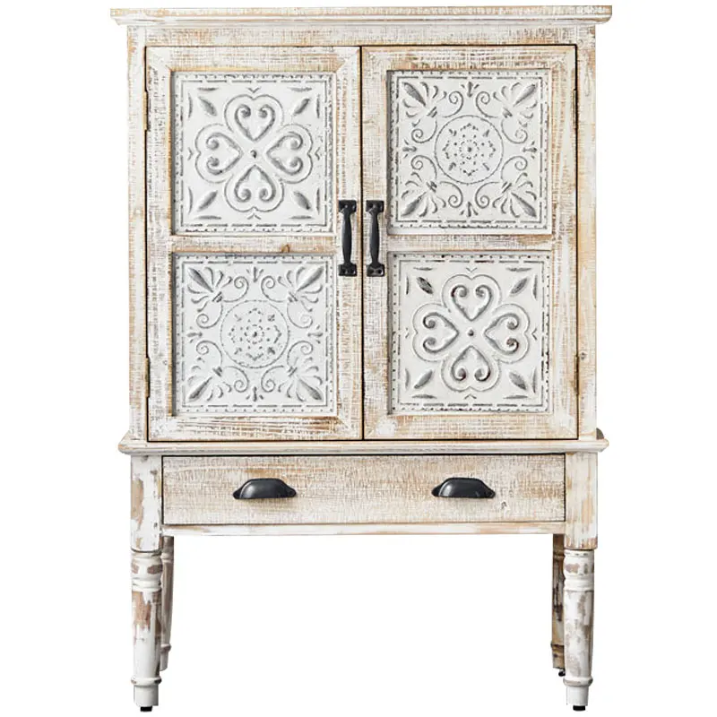 

American solid wood vertical cabinet, living room, bedroom storage cabinet, multi-functional dining side cabinet integrated agai