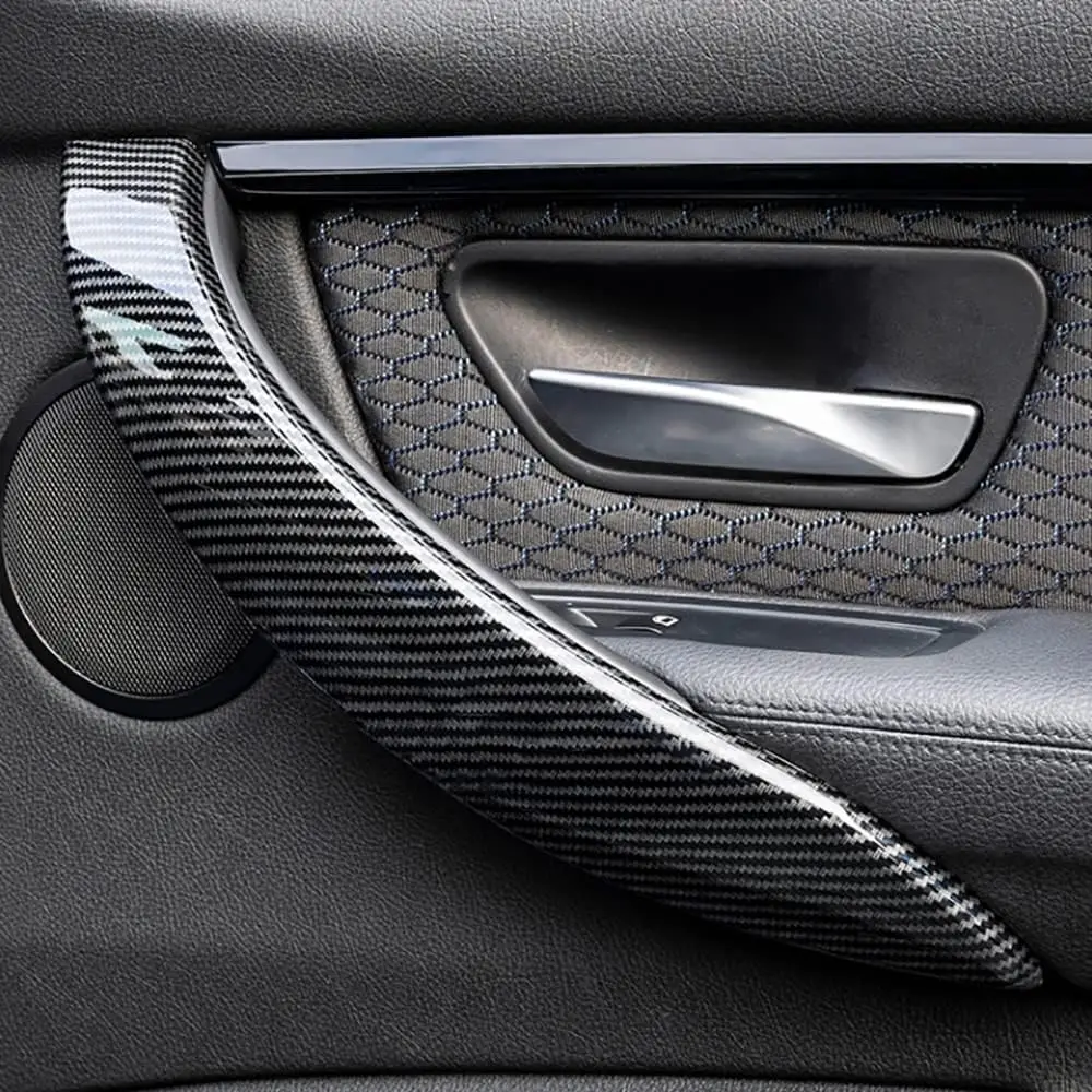 

4PCS Carbon Fiber Style Interior Door Handle Cover for Bmw F30 320i 328i 2013-2018