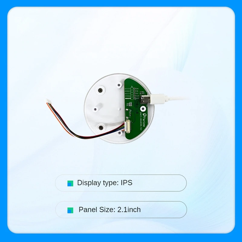 2.1 Inch Knob Display Screen Esp32-S3 Display Screen 480X480 Resolution Esp32-S3 Without Touch Support Bluetooth