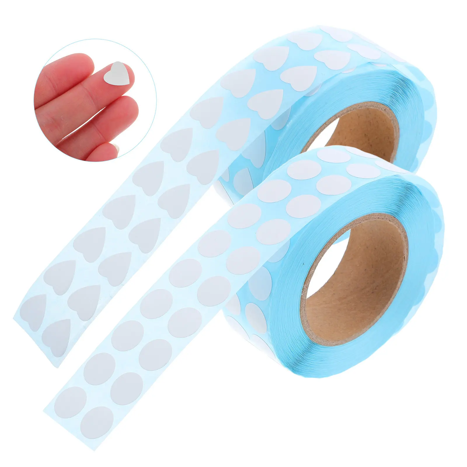 

2 рулона белых самоклеящихся круглых наклеек для проектов, этикеток, маркировки, сортировки, рукоделия и DIY-проектов