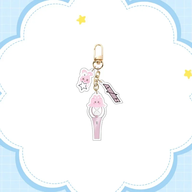 

Kpop ATEEZ Acrylic Keychain Hongjoong Yeosang Cartoon Double-sided Keychain Pendant Wooyoung Jongho Cartoon Image Keychain Gift