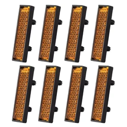 8 Uds bicicletas Pedal Reflector seguridad ciclismo nocturno reflectante advertencia bicicleta Pedal Reflector ciclismo Pedal