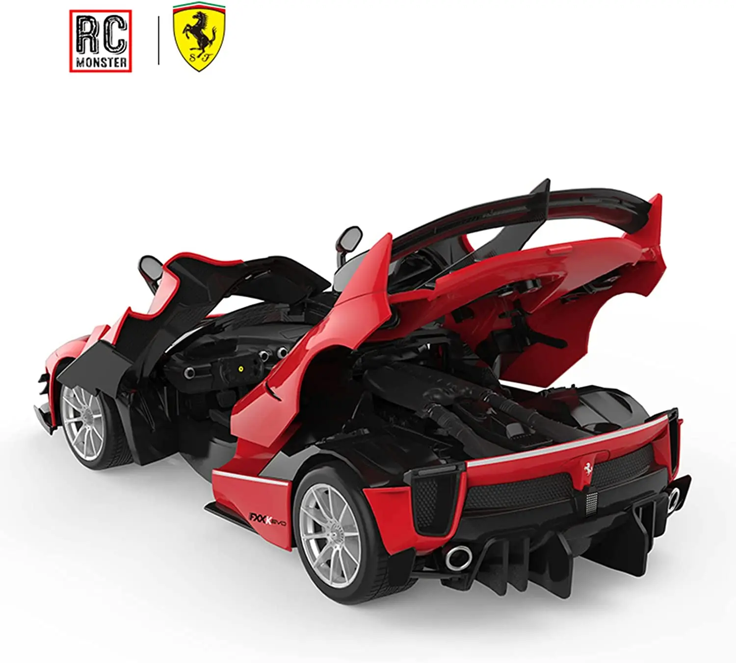 Rastar Ferrari FXXK Evo RC Car No.54 1:14 4.8V 600mAh Batterys Racing LED Lights Open The Doors Rubber Tires Toys Gifts