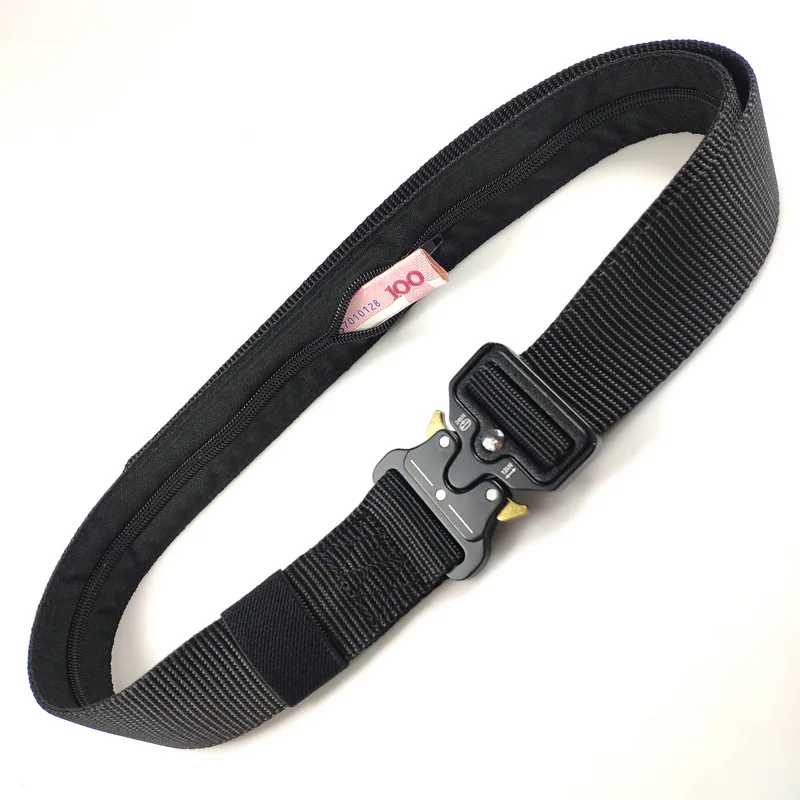 Anti-Theft Travel Waist Bag Cash Strap Belt Hidden Money Holder 130cm Portable Wallet for Women And Men Secret Hiding Belt