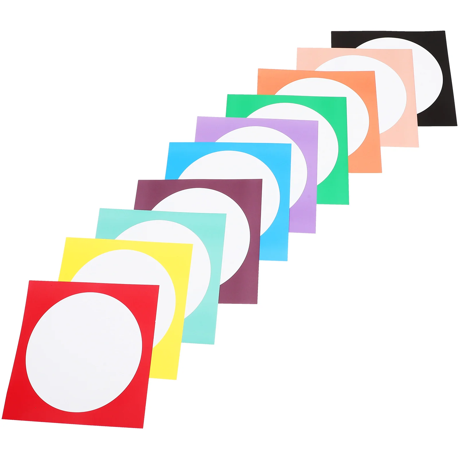 

10pcs Blank Round Thickened Drawing Paper Sheets For Diy Painting Calligraphy Art Projects Sketch Paper Cardstock